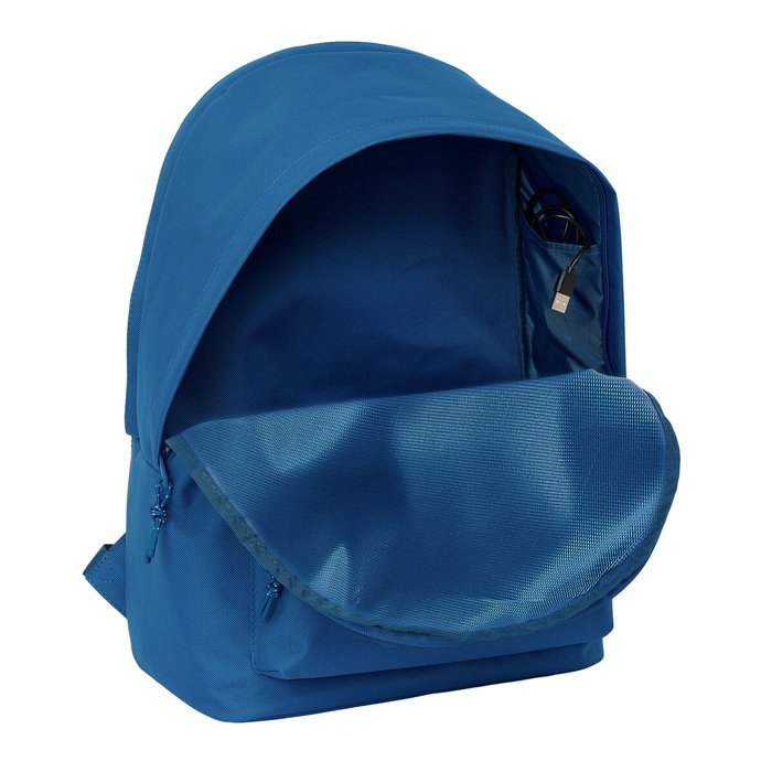 Safta Mochila Doble Real Madrid para Portátil 15,6 Pulgadas con USB Azul Safta Mochila Doble Real Madrid para Portátil 15,6 Pulgadas con USB Azul