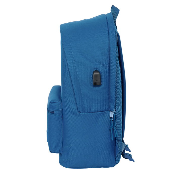 Safta Mochila Doble Real Madrid para Portátil 15,6 Pulgadas con USB Azul Safta Mochila Doble Real Madrid para Portátil 15,6 Pulgadas con USB Azul