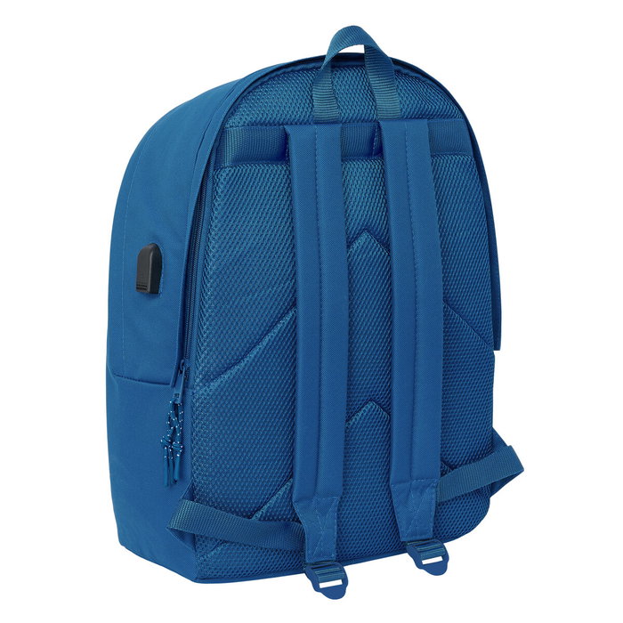 Safta Mochila Doble Real Madrid para Portátil 15,6 Pulgadas con USB Azul Safta Mochila Doble Real Madrid para Portátil 15,6 Pulgadas con USB Azul