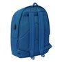 Safta Mochila Doble Real Madrid para Portátil 15,6 Pulgadas con USB Azul