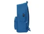 Safta Mochila Doble Real Madrid para Portátil 15,6 Pulgadas con USB Azul