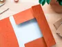 Q-connect Carpeta KF02170 Gomas Cartón Simil-Prespan Solapas 320x243 mm Naranja