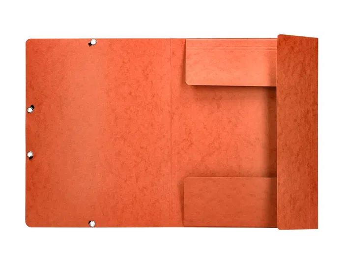 Q-connect Carpeta KF02170 Gomas Cartón Simil-Prespan Solapas 320x243 mm Naranja