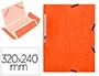 Q-connect Carpeta KF02170 Gomas Cartón Simil-Prespan Solapas 320x243 mm Naranja