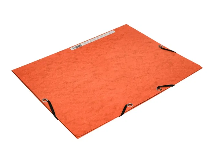 Q-connect Carpeta KF02170 Gomas Cartón Simil-Prespan Solapas 320x243 mm Naranja