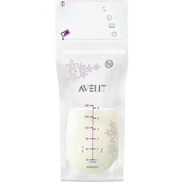 Philips Avent SCF603/25 Bolsas de almacenamiento para leche materna, paquete de 50 unidades