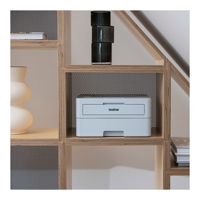 Brother HL-L2865DW Impresora láser monocromo Blanca con WiFi y dúplex automático