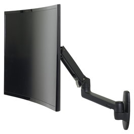 Ergotron LX Monitor Arm Wandhalterung Schwarz, 34 Zoll, bis 11,3 kg, VESA 100x100 mm