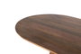 GINER Y COLOMER Mesa de comedor con tapa ovalada de madera de mango 210 cm