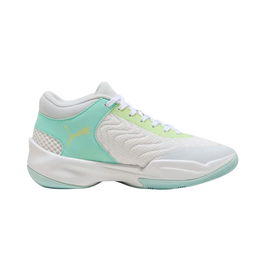Zapatillas de Baloncesto para Niños Puma Court Pro 2 Blanco Verde XL