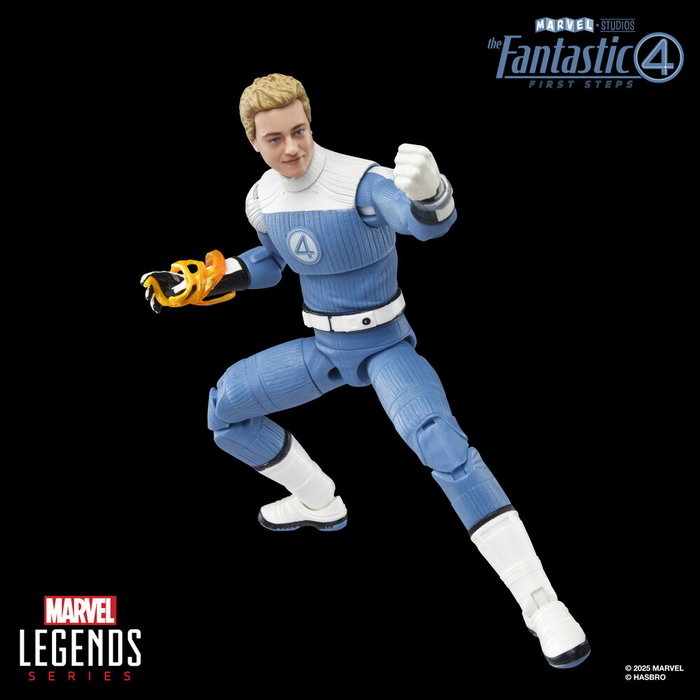 Hasbro Figura Johnny Storm Los 4 Fantásticos Marvel 15cm Articulada con Accesorios y Efecto de Fuego