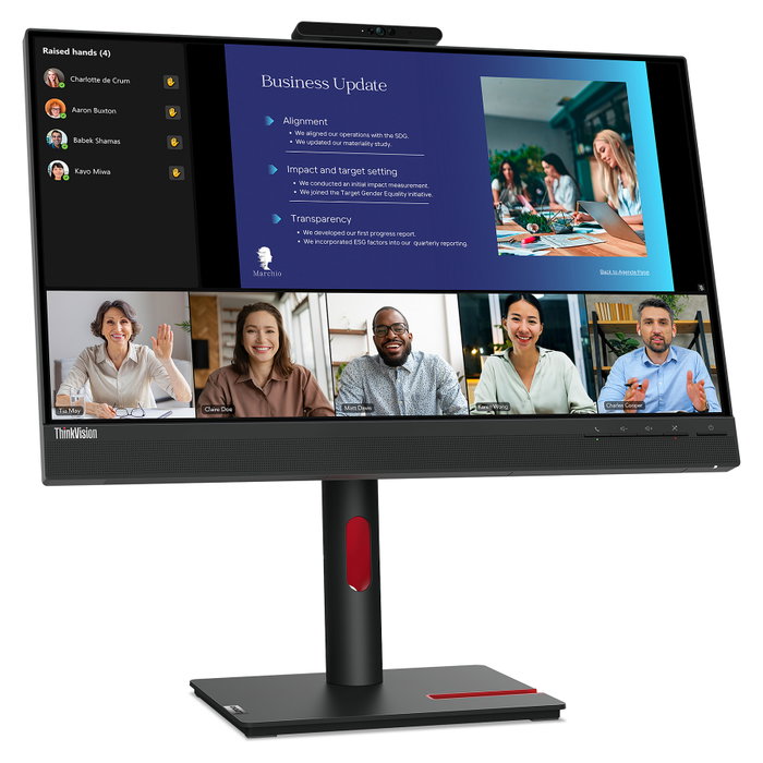 Lenovo ThinkVision T24v-30 Full HD IPS 23.8 la cámara integrada