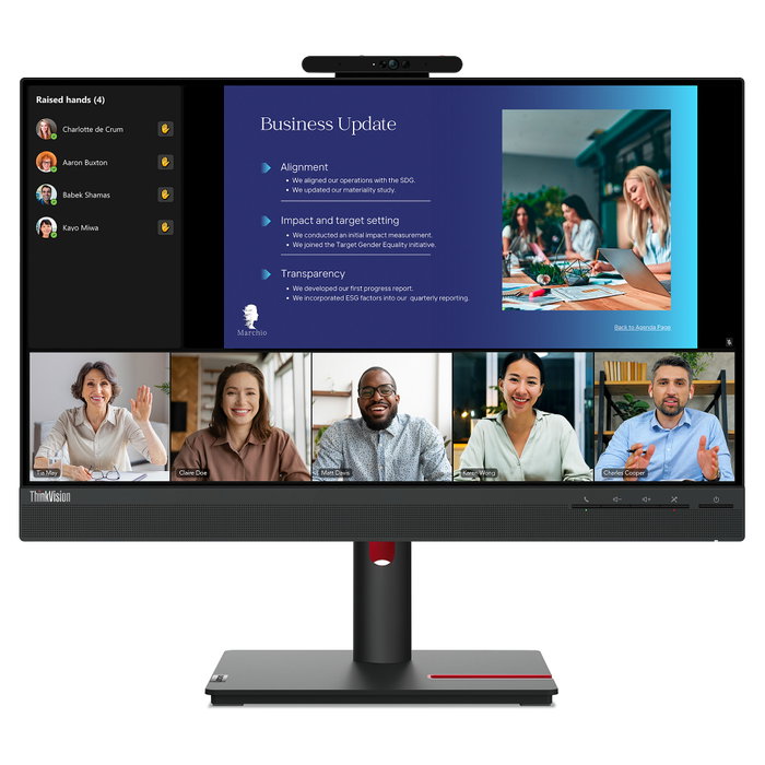 Lenovo ThinkVision T24v-30 Full HD IPS 23.8 la cámara integrada