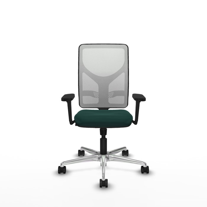 PIQUERAS Y CRESPO Silla de oficina Motilla con mecanismo Sincro, Verde botella y Blanco PIQUERAS Y CRESPO Silla de oficina Motilla con mecanismo Sincro, Verde botella y Blanco