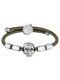 Police PJ26554BLGN.03 Pulsera para Hombre en Acero Inoxidable Verde