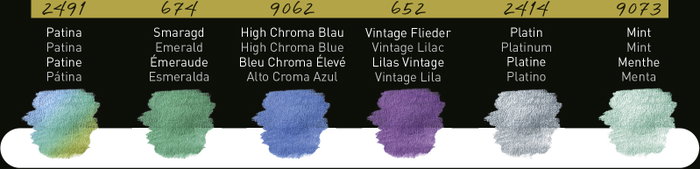 Finetec Set de acuarelas nacaradas Cool, 6 colores