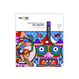 Carioca Lápices Pastel al Óleo Plus Caja de 24 Unidades Colores Surtidos