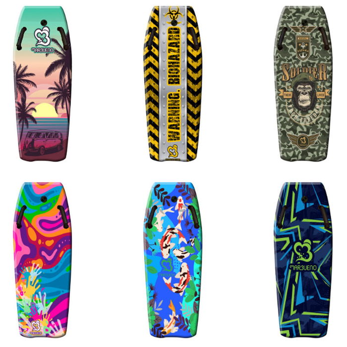 Marbueno Tabla de Surf EPS Con Asas Color Surtido 104 cm Retráctil para Piscina y Playa MARBUENO SUMMER 10077