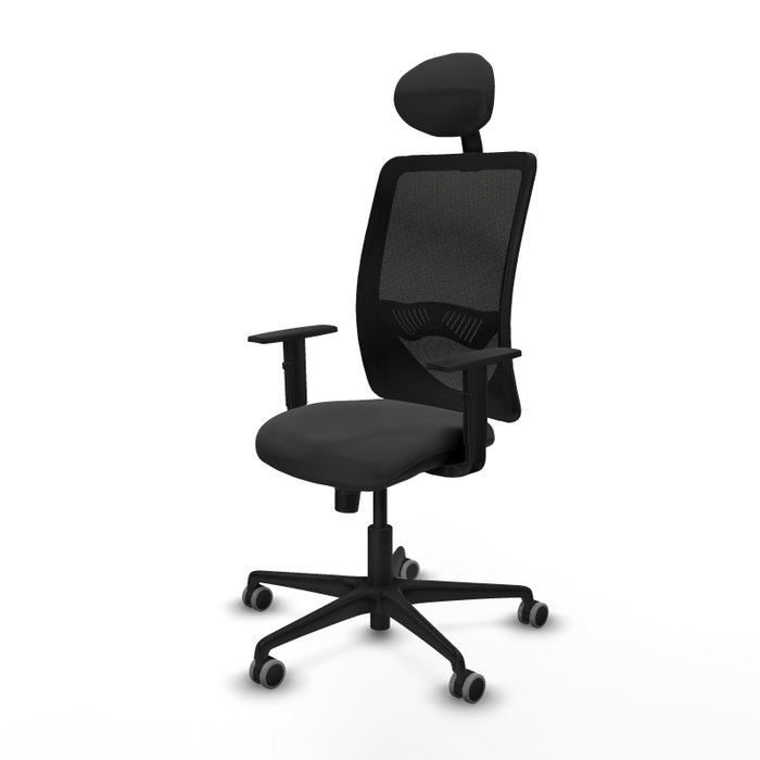 PIQUERAS Y CRESPO Silla de oficina Zulema con mecanismo Sincro, Gris oscuro y Negro PIQUERAS Y CRESPO Silla de oficina Zulema con mecanismo Sincro, Gris oscuro y Negro