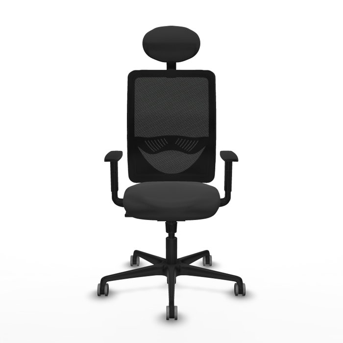 PIQUERAS Y CRESPO Silla de oficina Zulema con mecanismo Sincro, Gris oscuro y Negro PIQUERAS Y CRESPO Silla de oficina Zulema con mecanismo Sincro, Gris oscuro y Negro