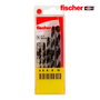 Fischer Juego de 5 Brocas de Percusión con Punta de Carburo (ø4,0 / 5,0 / 6,0 / 8,0 / 10,0 mm)