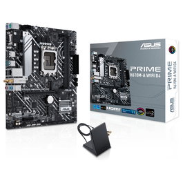 ASUS PRIME H610M-A WiFi DDR4 Placa Base micro ATX Intel LGA 1700 Socket, Wi-Fi 5, Bluetooth 5.0, DDR4 64 GB Max, 2x M.2, HDMI 2.1