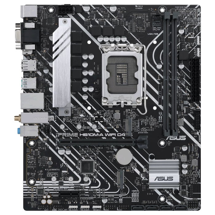 ASUS PRIME H610M-A WiFi DDR4 Placa Base micro ATX Intel LGA 1700 Socket, Wi-Fi 5, Bluetooth 5.0, DDR4 64 GB Max, 2x M.2, HDMI 2.1