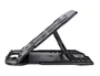Q-connect Soporte para Portátil Ajustable hasta 17" en 7 Ángulos, Color Negro, 260x280x60 mm