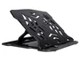 Q-connect Soporte para Portátil Ajustable hasta 17" en 7 Ángulos, Color Negro, 260x280x60 mm
