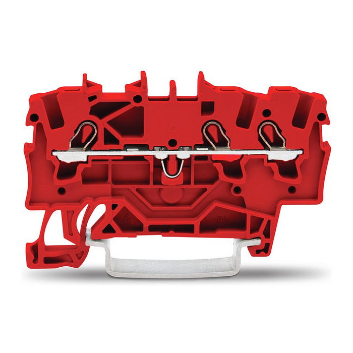 WAGO 2001-1303 Borna de paso de 3 polos, Rojo WAGO 2001-1303 Borna de paso de 3 polos, Rojo