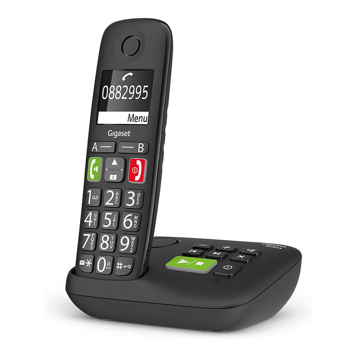 Gigaset E290A Teléfono Inalámbrico con Contestador y Pantalla LCD para Identificación de Llamadas