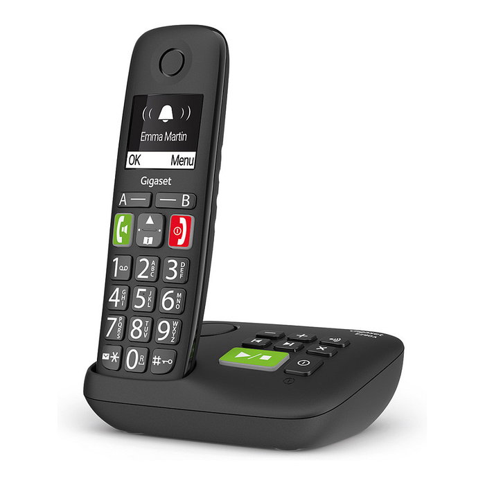 Gigaset E290A Teléfono Inalámbrico con Contestador y Pantalla LCD para Identificación de Llamadas