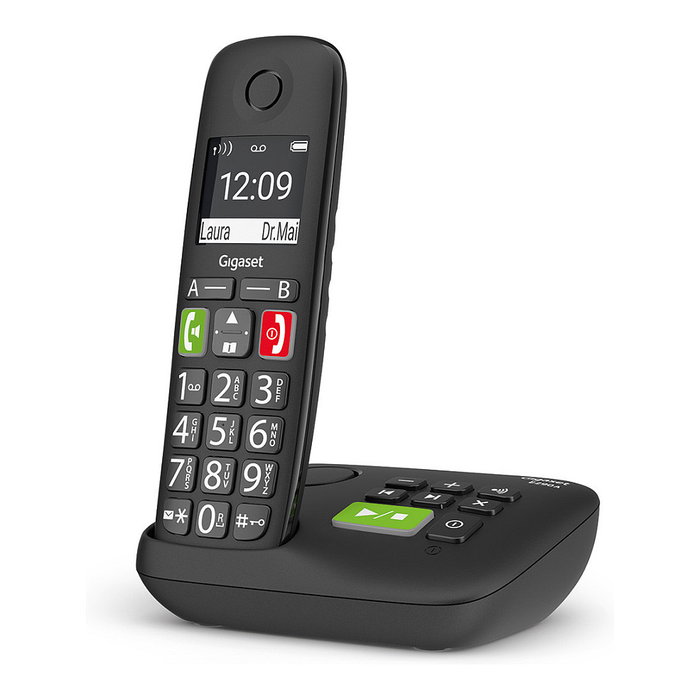 Gigaset E290A Teléfono Inalámbrico con Contestador y Pantalla LCD para Identificación de Llamadas