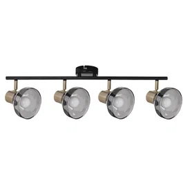 Activejet LISA Lámpara de Techo y Pared Doble Negro y Dorado E14