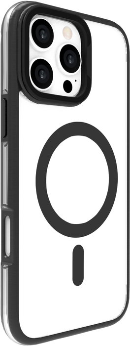 eSTUFF Funda INFINITE HELSINKI para iPhone 16 Pro Max con MagSafe, soporte integrado, 86% plástico reciclado y protección 3m - Negra