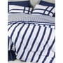 Aucune Juego de cama Azul 100% algodón con funda nórdica y 2 fundas de almohada