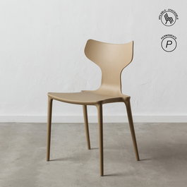 Silla Apilable Beige Polipropileno 47 X 41 X 83,50 cm (Set de 4)
