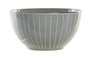 DKD Home Decor Cuenco de Gres Esmaltado con Rayas Verdes
