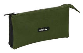 Portatodo Triple Safta Dark forest Negro Verde 22 x 12 x 3 cm