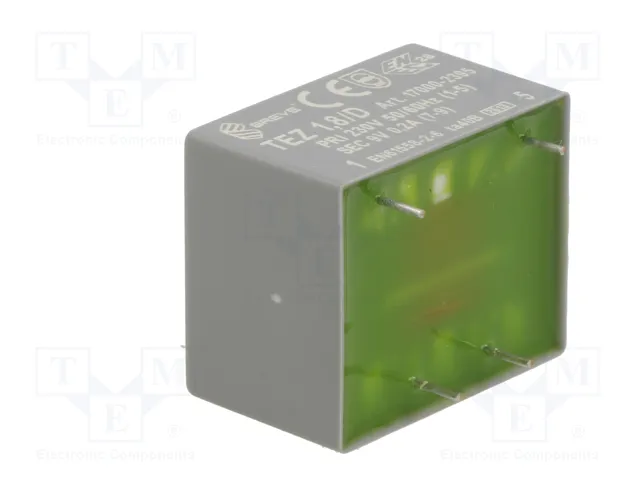 BREVE TUFVASSONS Transformador Cerrado TEZ 1,8VA 230VAC a 9V BREVE TUFVASSONS Transformador Cerrado TEZ 1,8VA 230VAC a 9V
