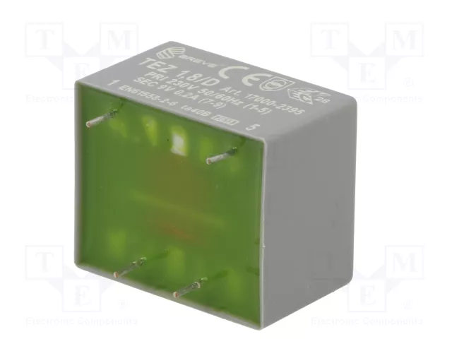 BREVE TUFVASSONS Transformador Cerrado TEZ 1,8VA 230VAC a 9V BREVE TUFVASSONS Transformador Cerrado TEZ 1,8VA 230VAC a 9V