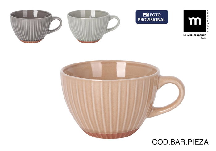 Inde Mug Jumbo 450 cc "Melody" Ø11.7x7.8 cm (36 Unidades) Inde Mug Jumbo 450 cc "Melody" Ø11.7x7.8 cm (36 Unidades)