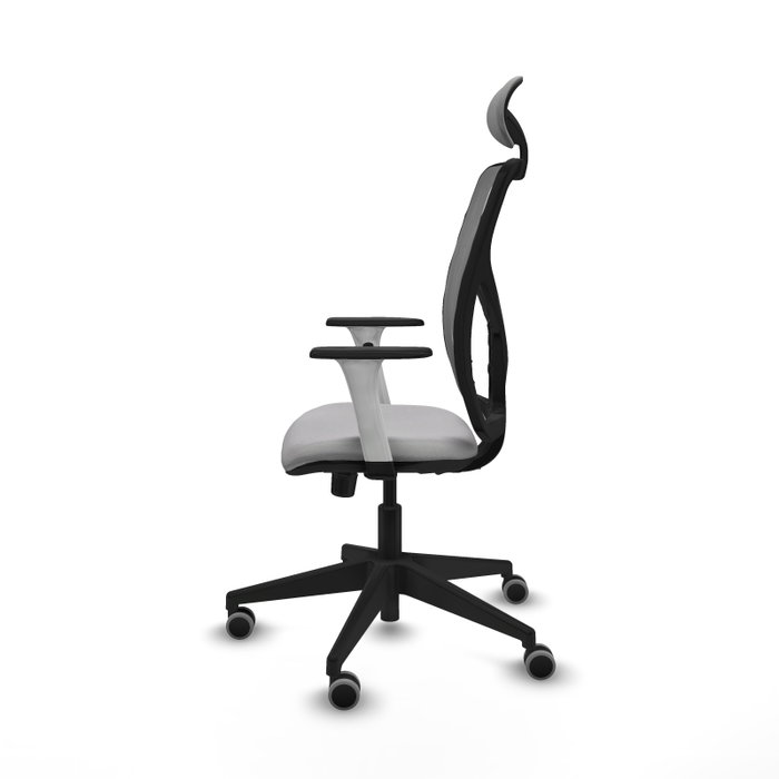 PIQUERAS Y CRESPO Silla de oficina Motilla con mecanismo Sincro, Gris