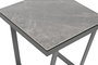 DKD Home Decor Mesita Auxiliar de Metal y Cerámica Blanco