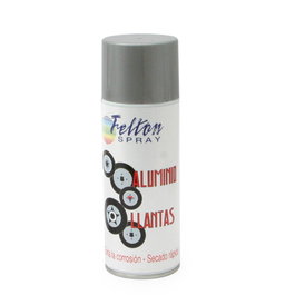 Felton Spray Pintura Aluminio Llantas 400ml Secado Rápido