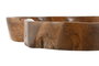 DKD Home Decor Centro de Mesa de Teca Tallada Marrón 40x40x5 cm