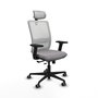 PIQUERAS Y CRESPO Silla de oficina Haches Gris y Blanco