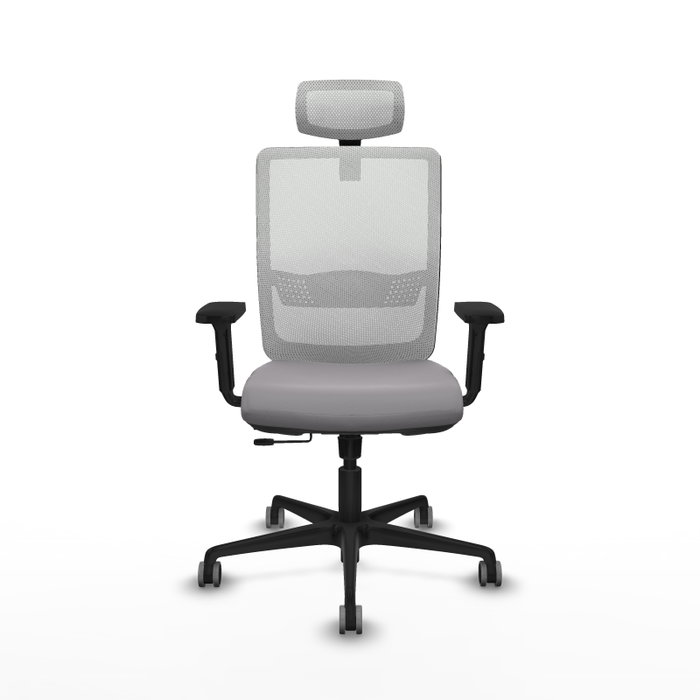 PIQUERAS Y CRESPO Silla de oficina Haches Gris y Blanco PIQUERAS Y CRESPO Silla de oficina Haches Gris y Blanco