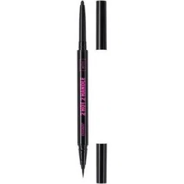 Wibo Too Hot Delineador líquido y lápiz de sombra de ojos en crema 2-en-1, Negro intenso