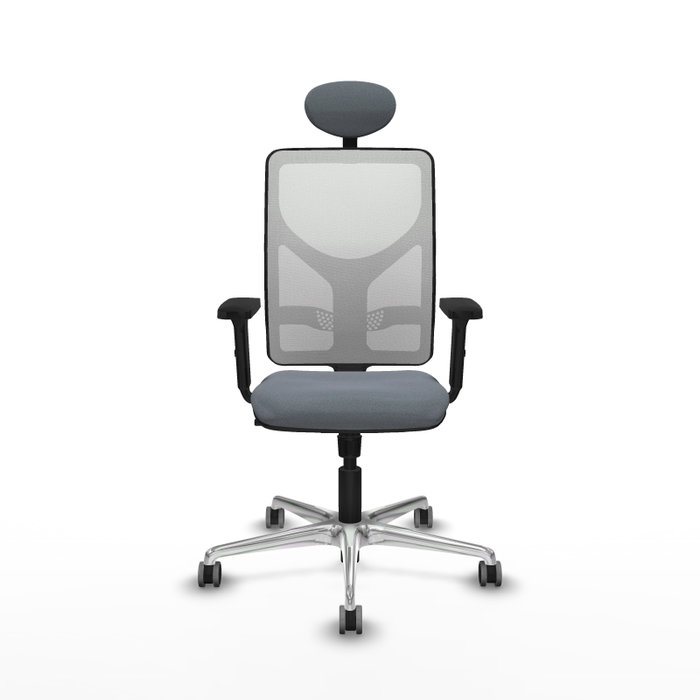PIQUERAS Y CRESPO Silla de oficina Motilla con mecanismo Sincro Gris y Blanco PIQUERAS Y CRESPO Silla de oficina Motilla con mecanismo Sincro Gris y Blanco